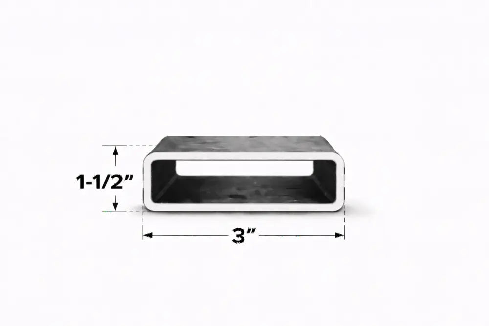 1-1/2’’ x 3’’ 11ga Rectangle Steel Tubing – Select Length - 1-1/2 x 3