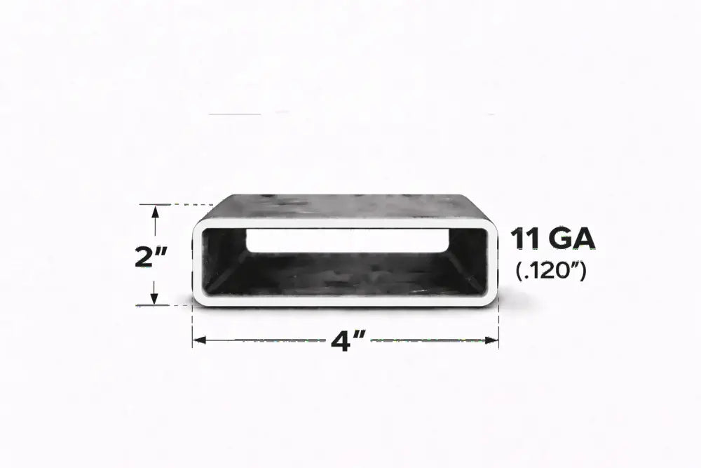 2’’ x 4’’ 11ga Rectangle Steel Tubing – Select Length - 2 x 4