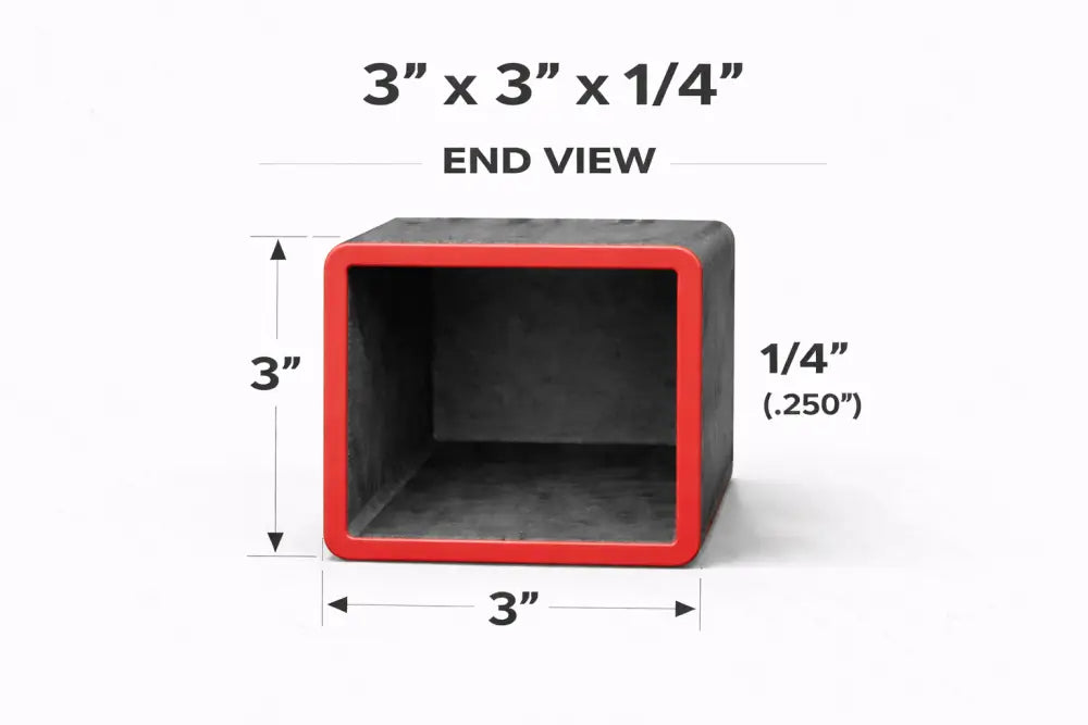 3’’ x 3’’ x 1/4’’ Square Steel Tubing – Select Length - 3 x 3