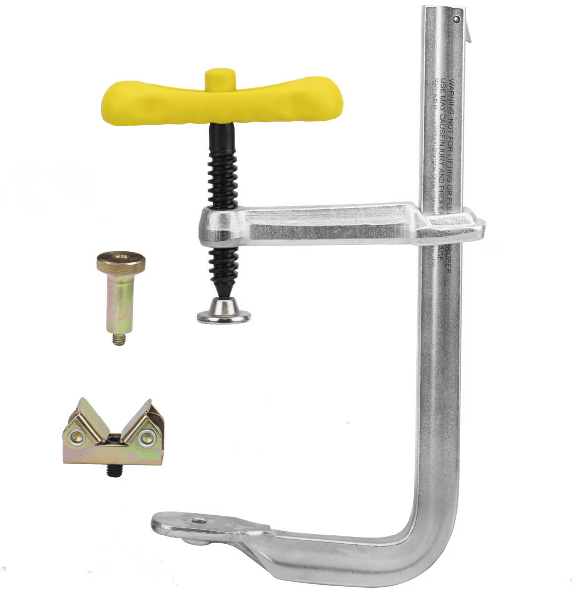 Strong Hand Tools 4-in-1 Clamp Kit – 1" x 8-1/2" Opening | Multi-Purpose Welding Clamp