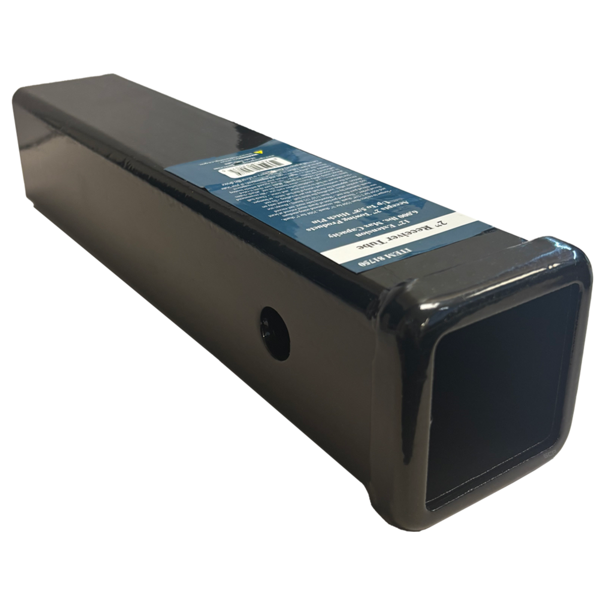 2" Square Trailer Hitch Receiver Tube – 12" Shank