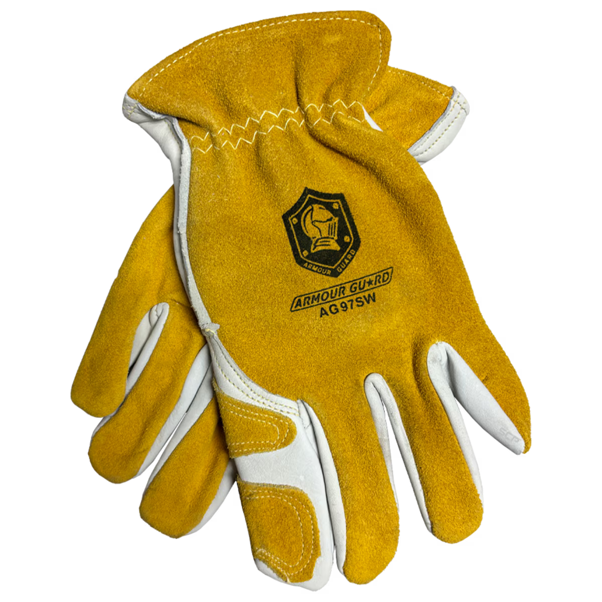 Premium Grain Cowhide Driver Work Gloves – Durable Leather Safety Gloves for Welding, Construction & Farm Work