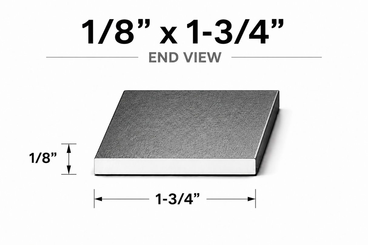 Flat Bar-1/8" x 1-3/4" Wide Steel Bar-Select Length