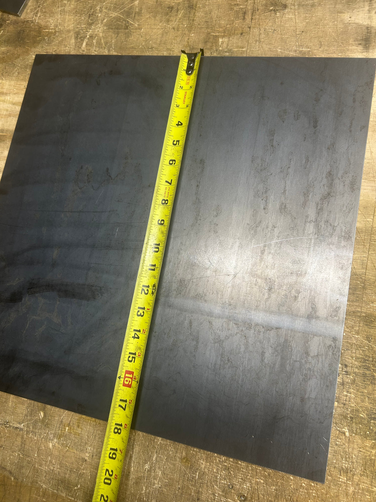 Square Steel Plate - 1/4" Thick - Select Size