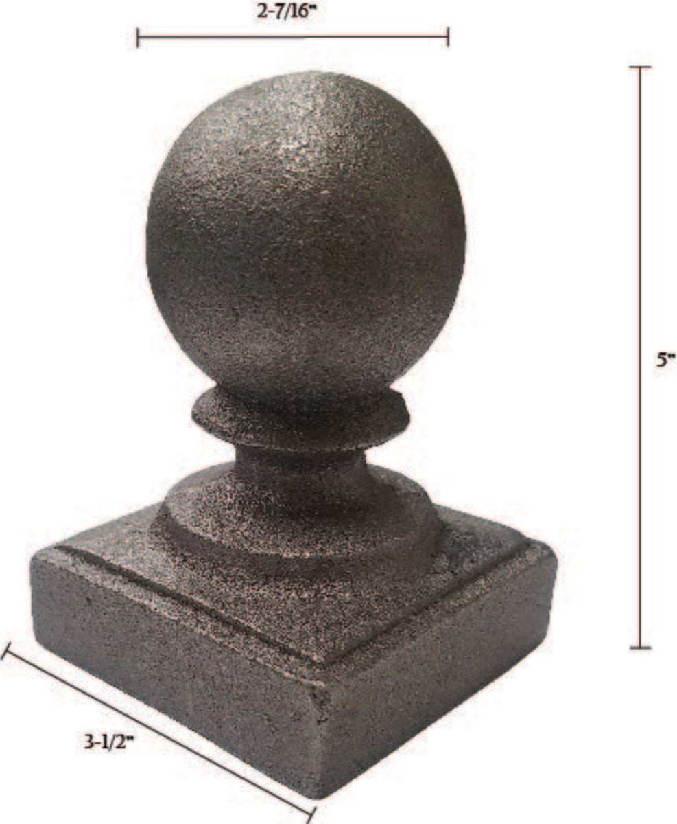 Cast Iron Ball Post Cap 3" O0018