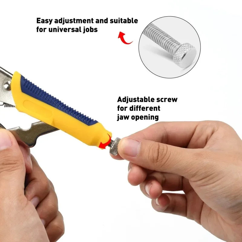 3-Piece Locking Pliers Set – 10" Curved Jaw, 7" Curved Jaw & 6-1/2" Long Nose Vise Grip Pliers