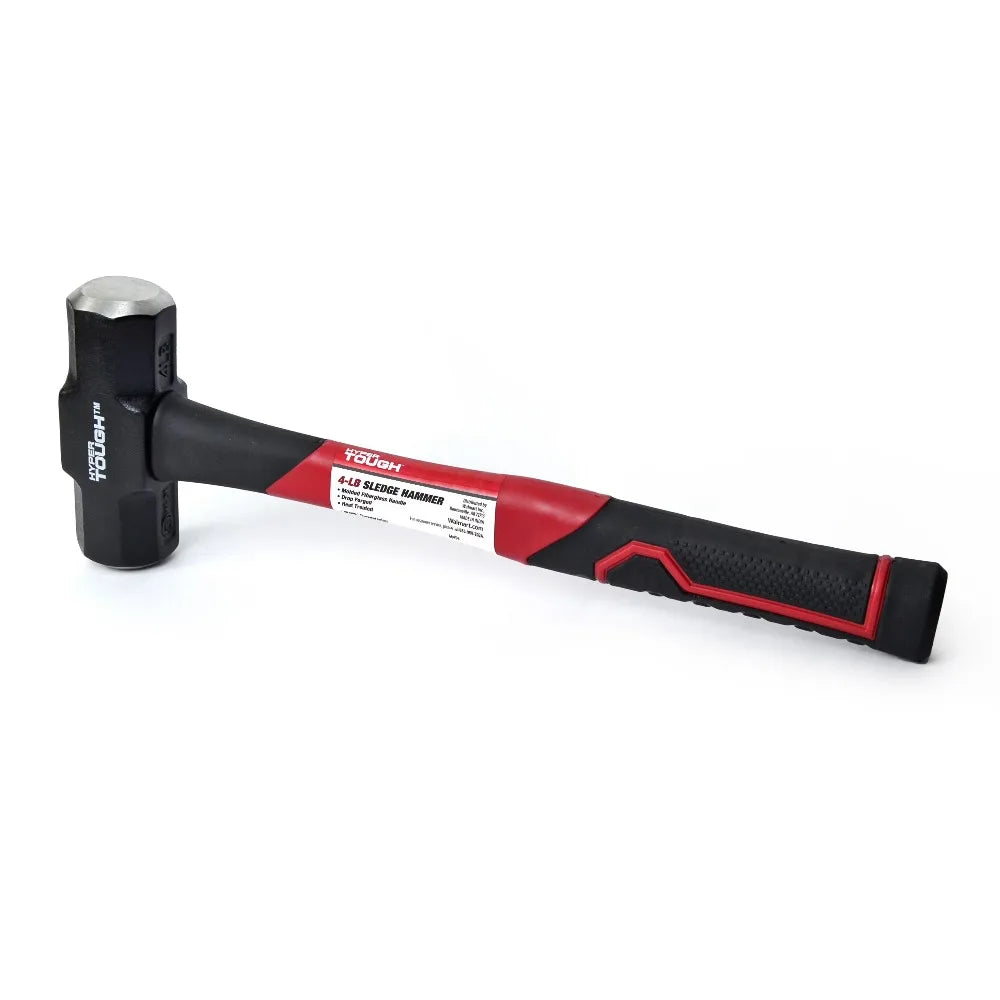 4 lb Fiberglass Handle Sledge Hammer – Heavy-Duty Demolition & Shop Hammer