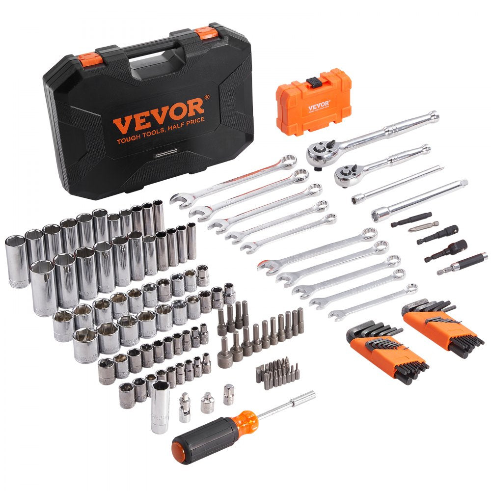 XL3263 Mechanics Tool Set SAE and Metric with Storage Case
