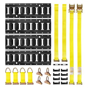 E Track Rails – 4 Pack, 1.3 Ft, 1500 Lb Kit Set