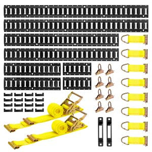 E Track Rails for Trailer – 8 Pack, 1,500 lb Secure