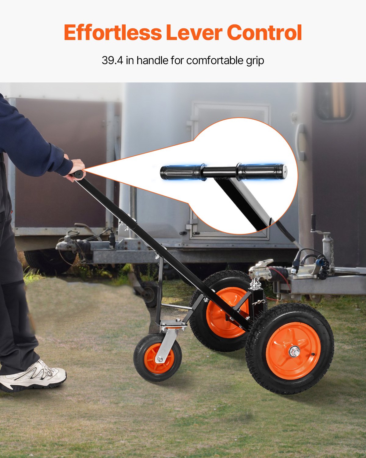 Adjustable Height Trailer Dolly – 1000 LBS, 14 Inch