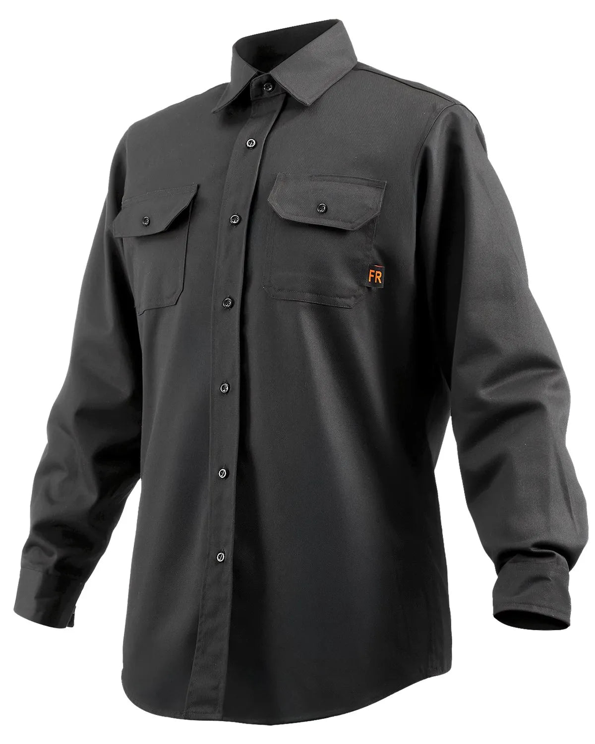 VEVOR Flame-Resistant Welding Jacket – 7 oz FR Cotton, ATPV 9.2, Black