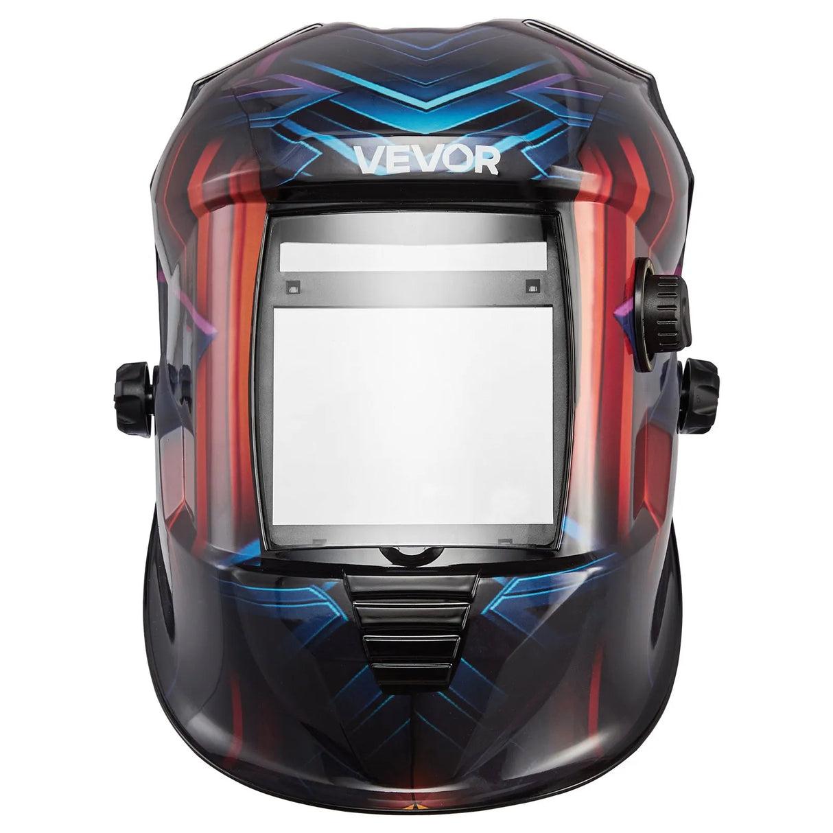 VEVOR Auto-Darkening Welding Helmet – True Color, Solar Powered, 4 Arc Sensors, Cyberpunk
