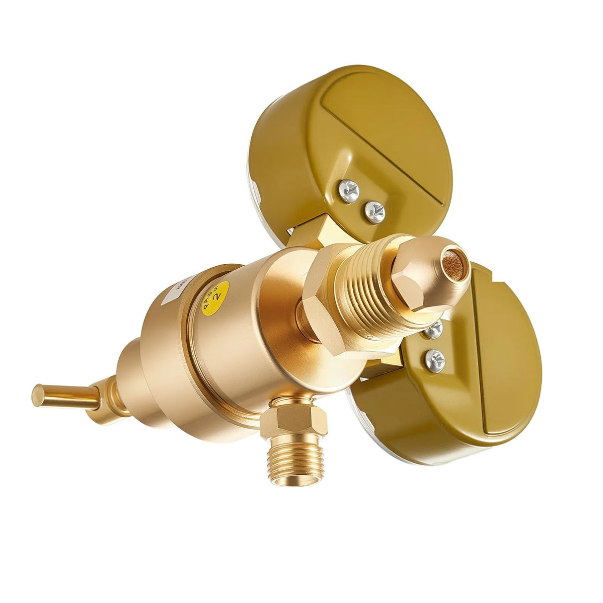 VEVOR Argon CO₂ Regulator with 8.2 ft Hose, Dual Gauges, CGA-580 Inlet, 0–60 SCFH Flow Meter for MIG & TIG Welding