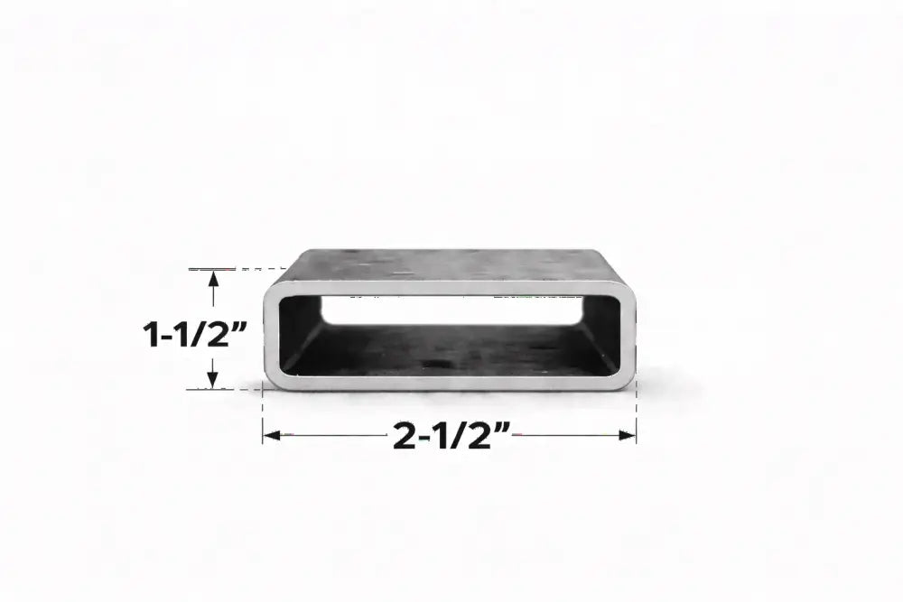 1-1/2’’ x 2-1/2’’ 11ga Rectangle Steel Tubing – Select Length - 1-1/2 x 2-1/2