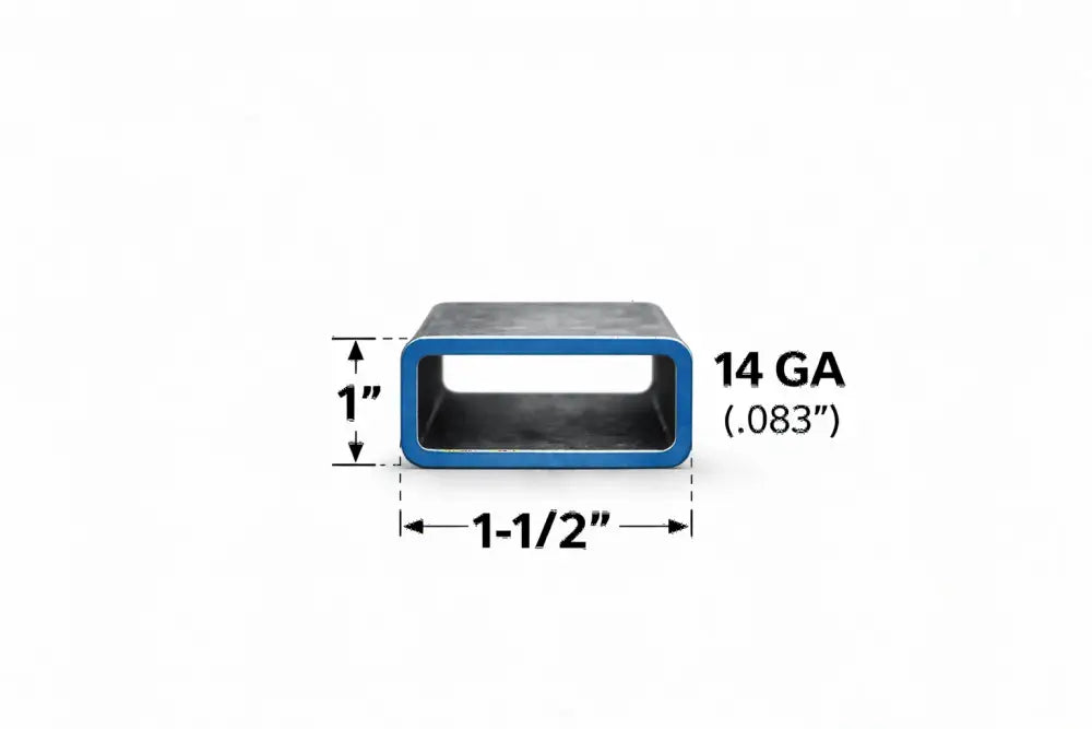 1’’ x 1-1/2’’ 14ga Rectangle Steel Tubing – Select Length - 1 x 1-1/2