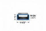 1’’ x 1-1/2’’ 14ga Rectangle Steel Tubing – Select Length - 1 x 1-1/2