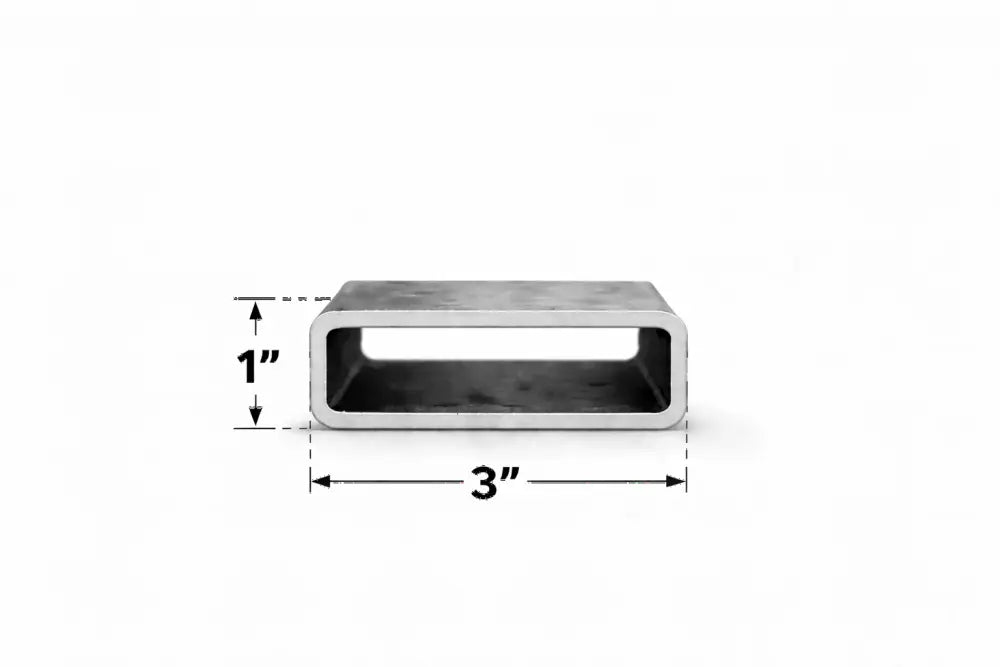 1’’ x 3’’ 11ga Rectangle Steel Tubing – Select Length - 1 x 3