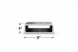 1’’ x 3’’ 11ga Rectangle Steel Tubing – Select Length - 1 x 3