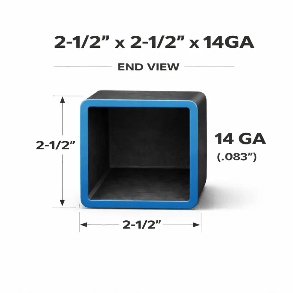 2-1/2’’ x 2-1/2’’ 14ga Square Steel Tubing – Select Length - 2-1/2 x 2-1/2
