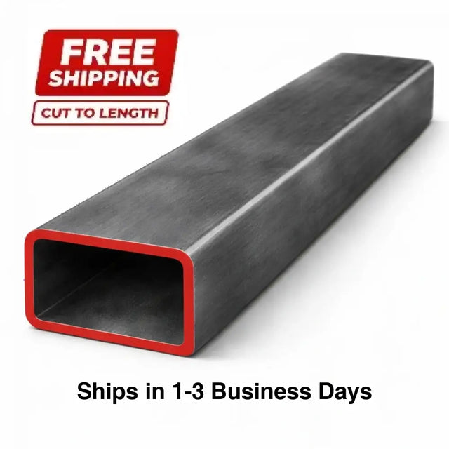 2’’ x 4’’ 1/4’’ Rectangle Steel Tubing – Select Length - 2 x 4