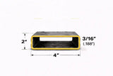 2’’ x 4’’ 3/16’’ Rectangle Steel Tubing – Select Length - 2 x 4