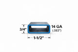 3/4’’ x 1-1/2’’ 14ga Rectangle Steel Tubing – Select Length - 3/4 x 1-1/2