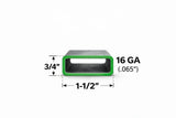 3/4’’ x 1-1/2’’ 16ga Rectangle Steel Tubing – Select Length - 3/4 x 1-1/2