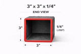 3’’ x 3’’ x 1/4’’ Square Steel Tubing – Select Length - 3 x 3
