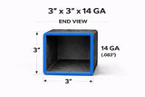 3’’ x 3’’ 14ga Square Steel Tubing – Select Length - 3 x 3