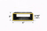 3’’ x 4’’ 3/16’’ Rectangle Steel Tubing – Select Length - 3 x 4