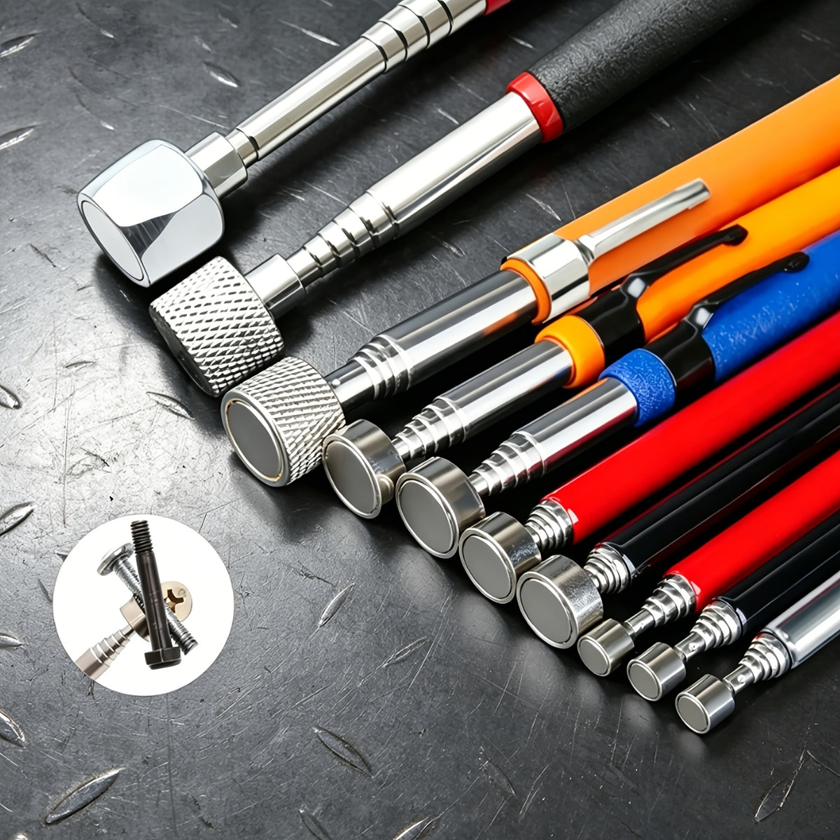 Telescopic Magnetic Pickup Tool Retractable Grabber Stick