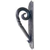 12" Classic Scroll Door & Gate Pull Handle – Heavy Duty Rustic Iron