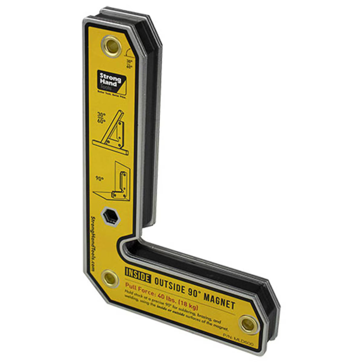 Strong Hand® Inside / Outside Angle Welding Magnet – 30° / 90° Magnetic Welding Square