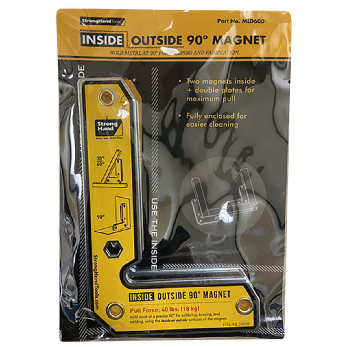 Strong Hand® Inside / Outside Angle Welding Magnet – 30° / 90° Magnetic Welding Square