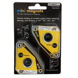 Strong Hand® Mini Welding Magnet Twin Pack – Compact 45° / 90° Magnetic Welding Holders (2-Pack)