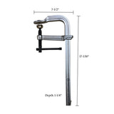 Strong Hand Tools 1" Utility Clamp – 12-1/2" Opening Heavy-Duty F-Clamp