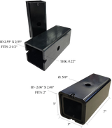 3" Receiver Reducer Set – Converts 3" Hitch Receiver to 2.5" & 2"