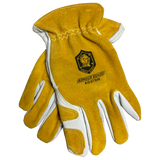 Premium Grain Cowhide Driver Work Gloves – Durable Leather Safety Gloves for Welding, Construction & Farm Work