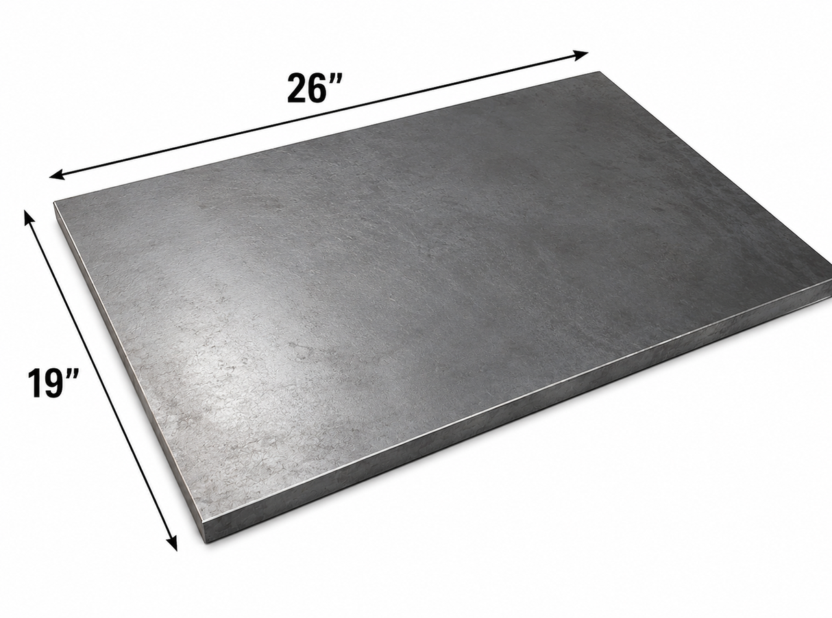 1/8" Steel Plate- 19" x 26"