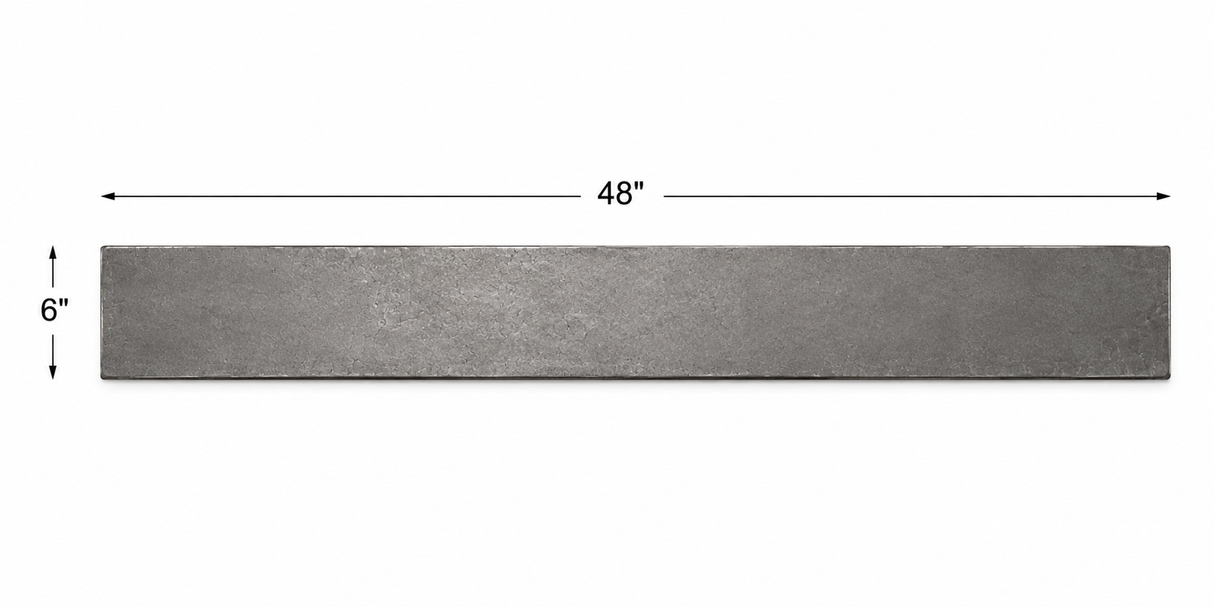 6" x 48" 3/16" steel plate