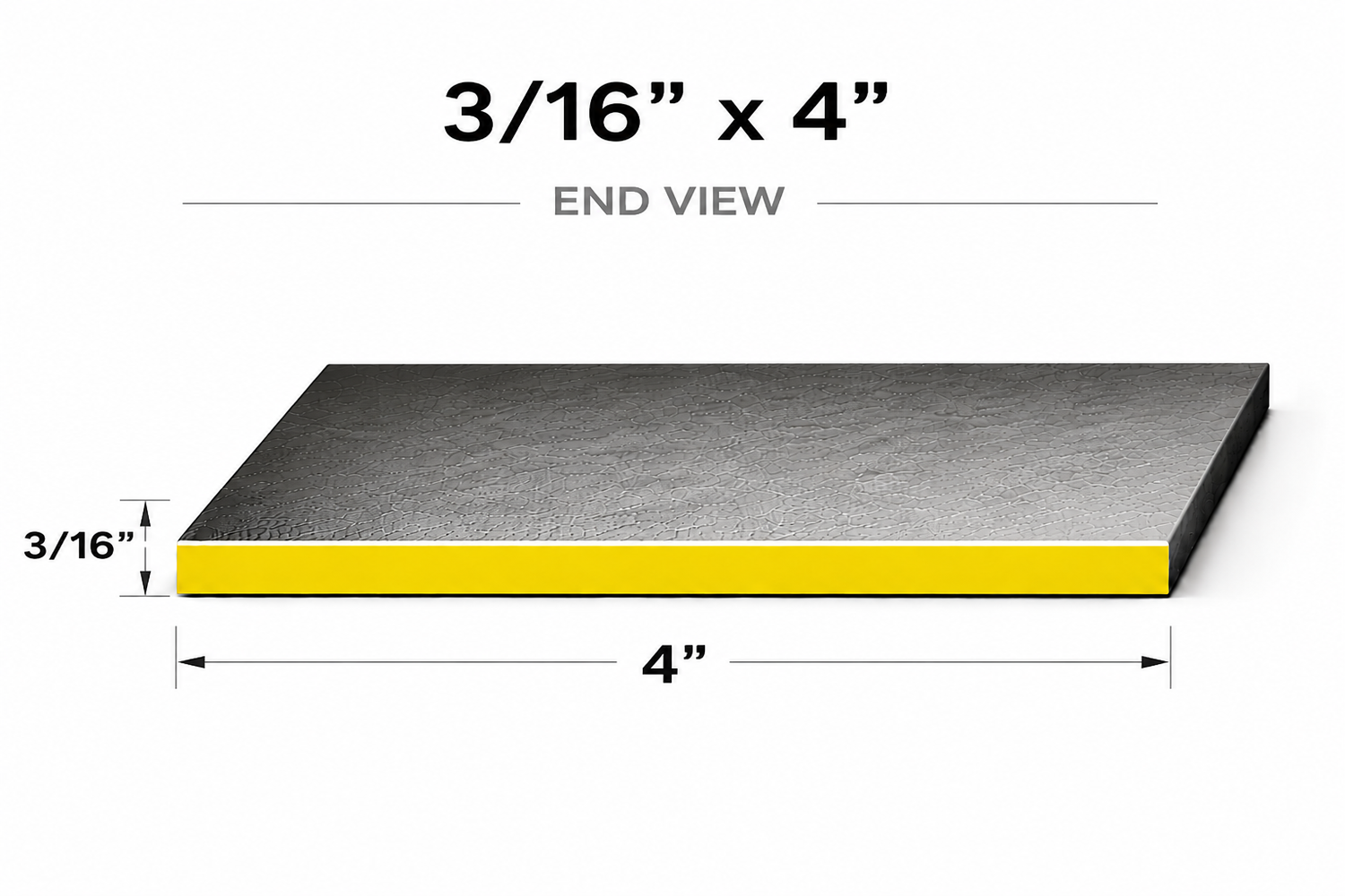 Flat Bar-3/16" x 4" Wide Steel Bar-Select Length