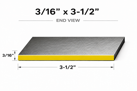 Flat Bar-3/16" x 3-1/2" Wide Steel Bar-Select Length