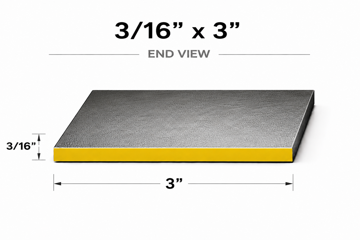 Flat Bar-3/16" x 3" Wide Steel Bar-Select Length