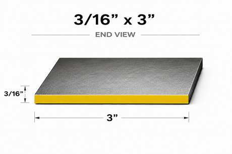 Flat Bar-3/16" x 3" Wide Steel Bar-Select Length