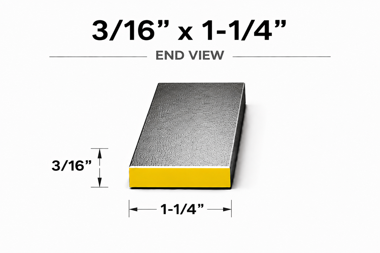 Flat Bar-3/16" x 1-1/4" Wide Steel Bar-Select Length