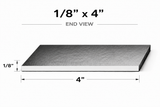 Flat Bar-1/8" x 4" Wide Steel Bar-Select Length