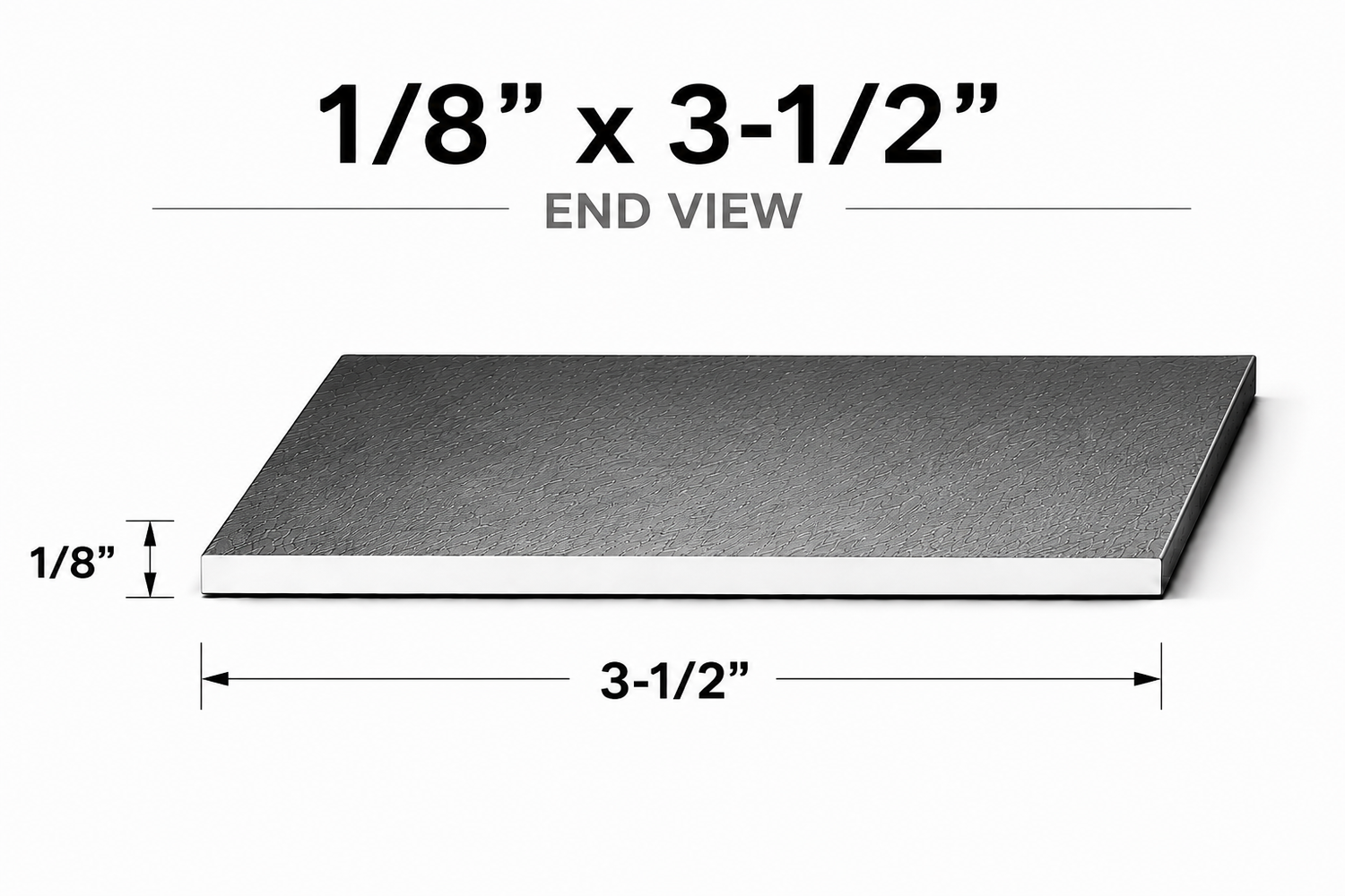 Flat Bar-1/8" x 3-1/2" Wide Steel Bar-Select Length