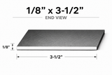 Flat Bar-1/8" x 3-1/2" Wide Steel Bar-Select Length