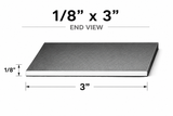 Flat Bar-1/8" x 3" Wide Steel Bar-Select Length